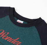 ワンダービジター(WONDER VISITOR)    2020 Signature sweat-shirt [Green/Navy]