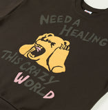 ワンダービジター(WONDER VISITOR)  TCW bear heavy sweat-shirt [Grey]