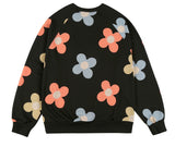 ワンダービジター(WONDER VISITOR)   Flower pattern sweat-shirt [Black]