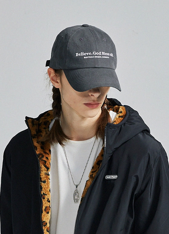 セイントペイン(SAINTPAIN) SP Believe Washing Ball Cap-Charcoal