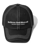 セイントペイン(SAINTPAIN) SP Believe Stitch Ball Cap-Black