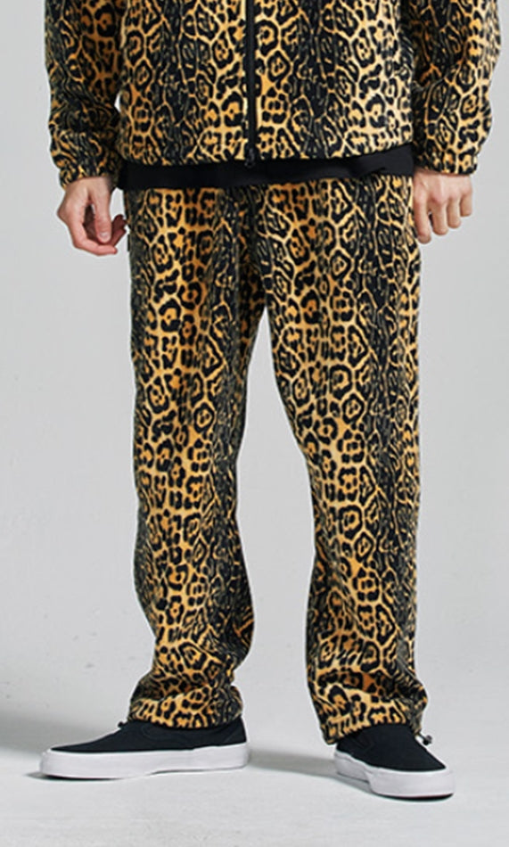 セイントペイン(SAINTPAIN) SP Leopard Fleece Pants-Yellow