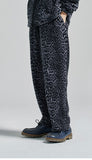 セイントペイン(SAINTPAIN) SP Leopard Fleece Pants-Gray