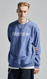 セイントペイン(SAINTPAIN) SP OG Logo Crew Neck-Light Blue