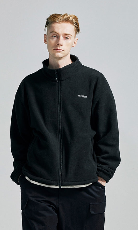 セイントペイン(SAINTPAIN) SP Fleece Zip Up Jacket-Black