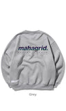 mahagrid (マハグリッド)  RAINBOW REFLECTIVE LOGO CREWNECK [GREY]