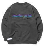 mahagrid (マハグリッド)  RAINBOW REFLECTIVE LOGO CREWNECK [CHARCOAL]