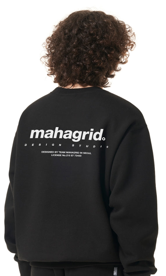 mahagrid (マハグリッド) ORIGIN LOGO CREWNECK [BLACK]