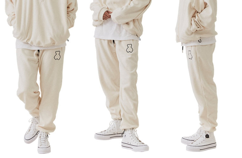 AQO_studiospace(アコスタジオスペース)  AQO BEAR FLEECE PANTS IVORY
