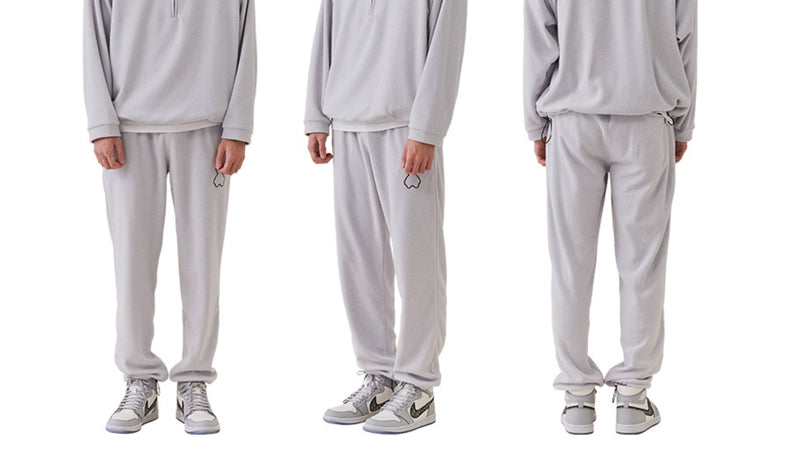 AQO_studiospace(アコスタジオスペース) AQO BEAR FLEECE PANTS GREY