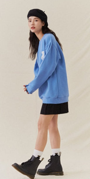 AQO_studiospace(アコスタジオスペース) AQO BEAR SWEATSHIRTS BLUE