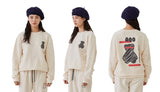 AQO_studiospace(アコスタジオスペース) AQO BEAR SWEATSHIRTS IVORY