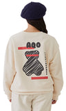 AQO_studiospace(アコスタジオスペース) AQO BEAR SWEATSHIRTS IVORY