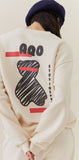 AQO_studiospace(アコスタジオスペース) AQO BEAR SWEATSHIRTS IVORY