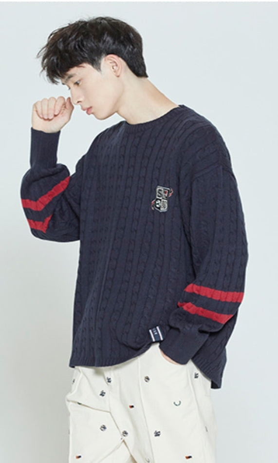 ロマンティッククラウン(ROMANTIC CROWN)  SUNDAY SYNDROME LONG KNITWEAR_NAVY