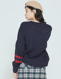 ロマンティッククラウン(ROMANTIC CROWN)  SUNDAY SYNDROME LONG KNITWEAR_NAVY