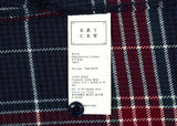 ロマンティッククラウン(ROMANTIC CROWN)  CROSS CHECK CUFFS SHIRT_NAVY