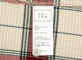 ロマンティッククラウン(ROMANTIC CROWN)  CROSS CHECK CUFFS SHIRT_OATMEAL