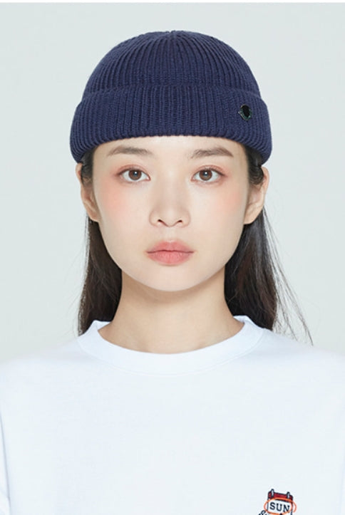 ロマンティッククラウン(ROMANTIC CROWN)  LAUREL LOGO WATCH CAP_NAVY