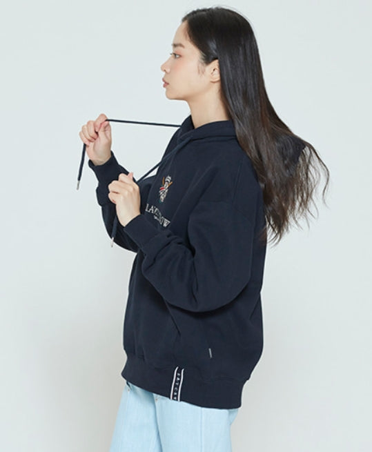 ロマンティッククラウン(ROMANTIC CROWN) RMTCRW PADDLING LOGO HOODIE_NAVY