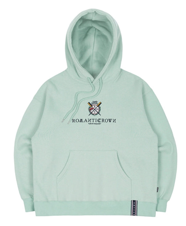 ロマンティッククラウン(ROMANTIC CROWN) RMTCRW PADDLING LOGO HOODIE_LIGHT GREEN
