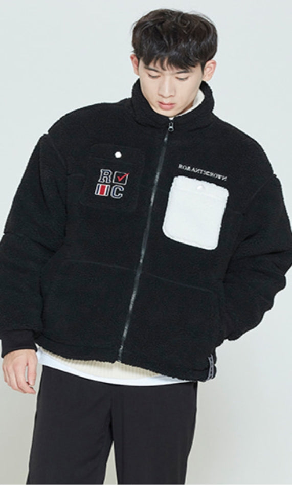 ロマンティッククラウン(ROMANTIC CROWN) HEAVY FLEECE POCKET PARKA_BLACK