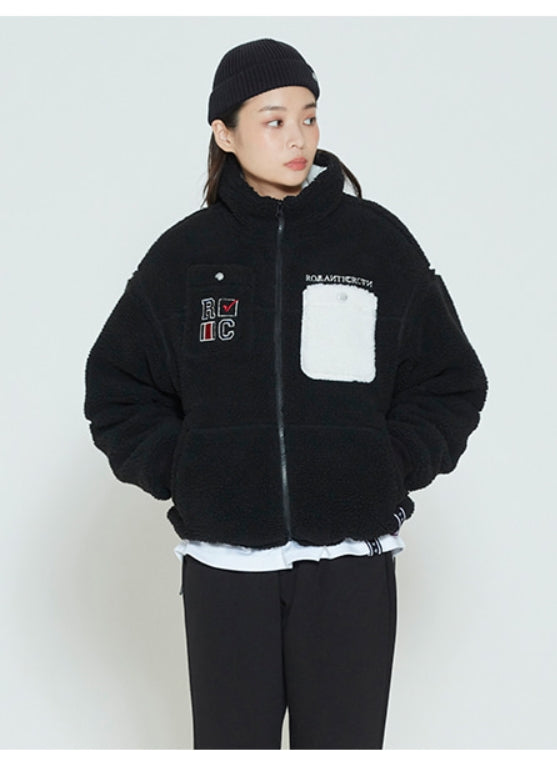 ロマンティッククラウン(ROMANTIC CROWN) HEAVY FLEECE POCKET PARKA_BLACK