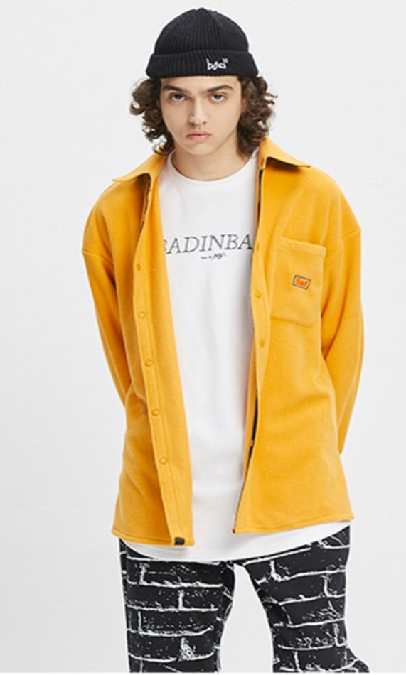 ベドインベド(BADINBAD)  BAD FLEECE SHIRT_YELLOW