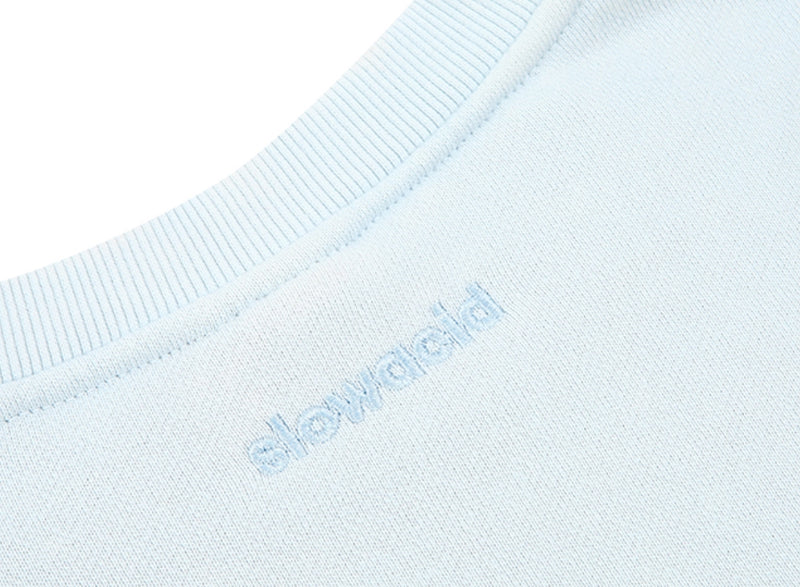 スローアシッド(SLOW ACID) Color Title Sweatshirt (SKY BLUE)