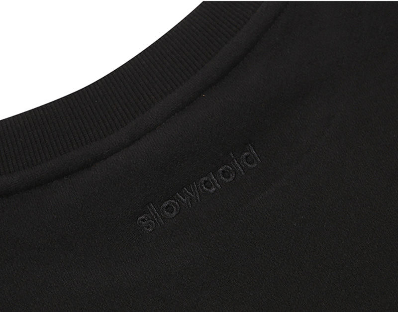 スローアシッド(SLOW ACID) Color Title Napping Sweatshirt (NAPPING / BLACK)