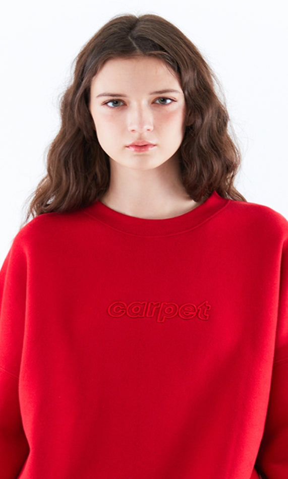 スローアシッド(SLOW ACID) Color Title Napping Sweatshirt (NAPPING / RED)