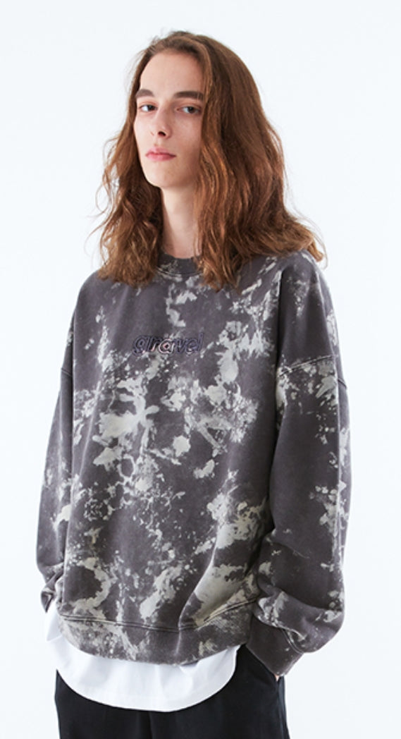 スローアシッド(SLOW ACID)  Cloud Washing Sweatshirt (CHARCOAL)