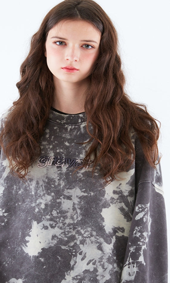 スローアシッド(SLOW ACID)  Cloud Washing Sweatshirt (CHARCOAL)