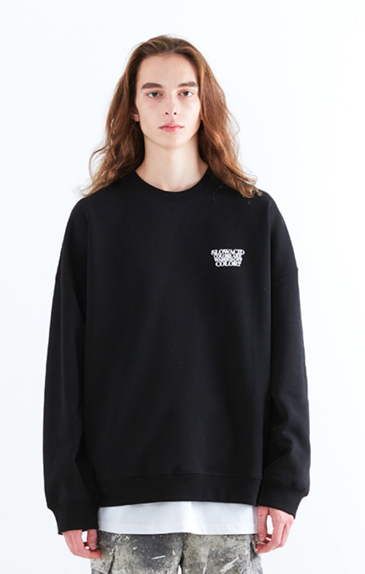 スローアシッド(SLOW ACID)   Season Logo Sweatshirt (BLACK)