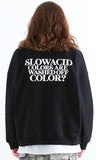 スローアシッド(SLOW ACID)   Season Logo Sweatshirt (BLACK)