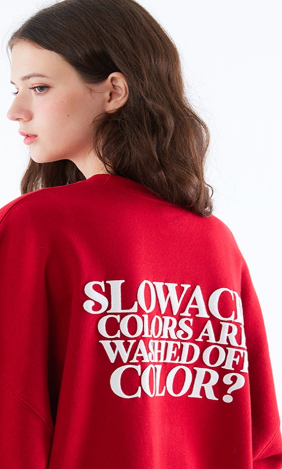 スローアシッド(SLOW ACID)    Season Logo Sweatshirt (RED)
