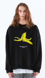 スローアシッド(SLOW ACID)     Banana Embroidery Sweatshirt (BLACK)
