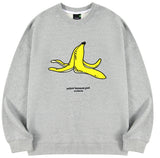 スローアシッド(SLOW ACID)   Banana Embroidery Sweatshirt (GRAY)