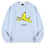 スローアシッド(SLOW ACID)   Banana Embroidery Sweatshirt (SKYBLUE)