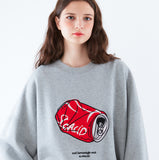 スローアシッド(SLOW ACID)    Can Embroidery Sweatshirt (GRAY)