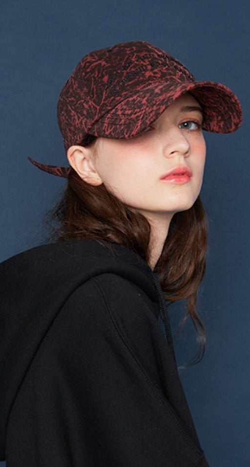 スローアシッド(SLOW ACID)  Arc Lettering Cap (STAINED RED)