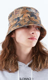 スローアシッド(SLOW ACID)    Season Logo Bucket Hat (BROWN)