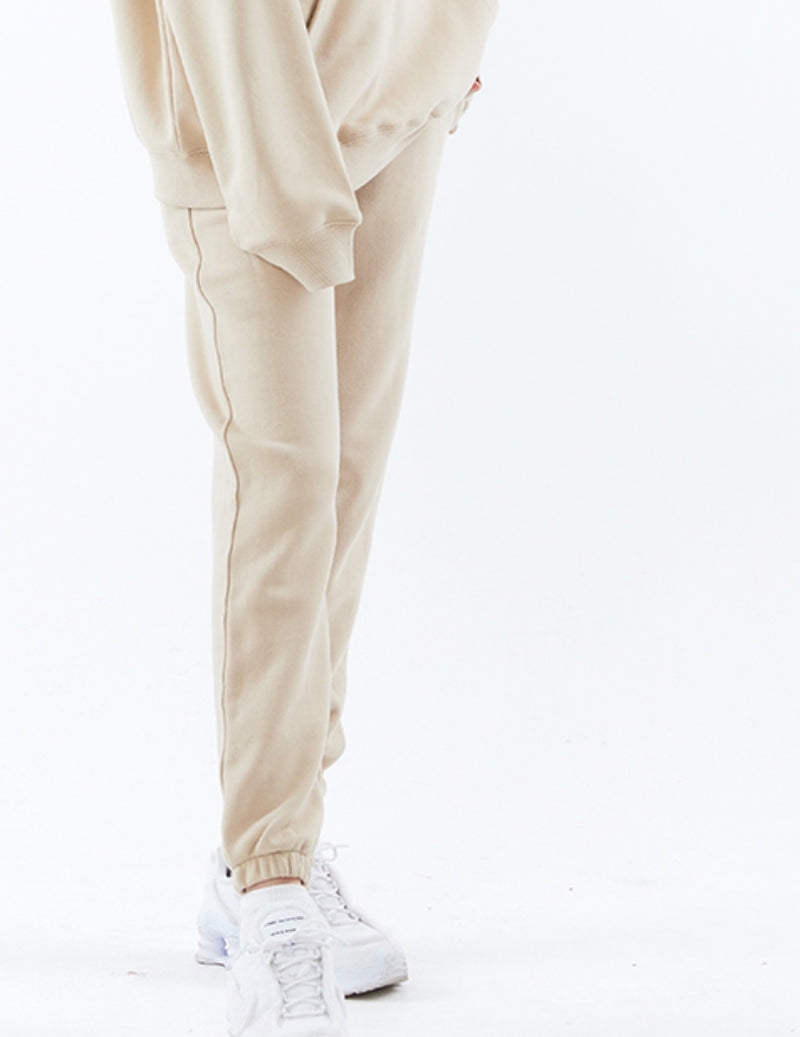 スローアシッド(SLOW ACID)  Signature Logo Sweat pants (SAND BEIGE)