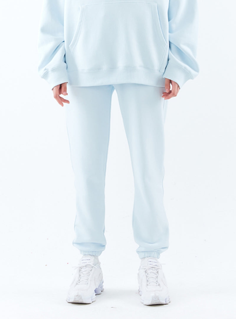 スローアシッド(SLOW ACID)   Signature Logo Sweat pants (SKY BLUE)