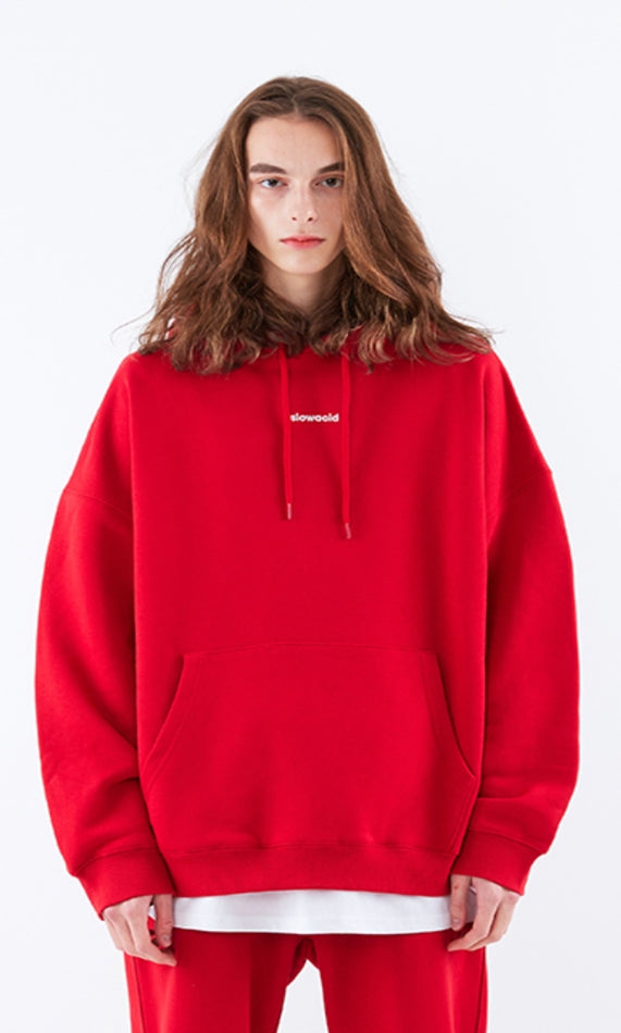 スローアシッド(SLOW ACID)   Signature Logo Hoodie (RED)