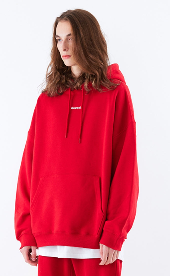 スローアシッド(SLOW ACID)   Signature Logo Hoodie (RED)
