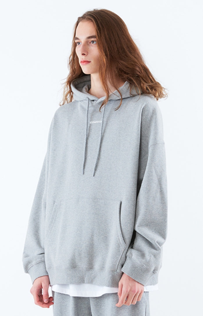 スローアシッド(SLOW ACID) Signature Logo Hoodie (MELANGE GRAY)
