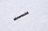 スローアシッド(SLOW ACID)  Signature Logo Hoodie (MELANGE WHITE)