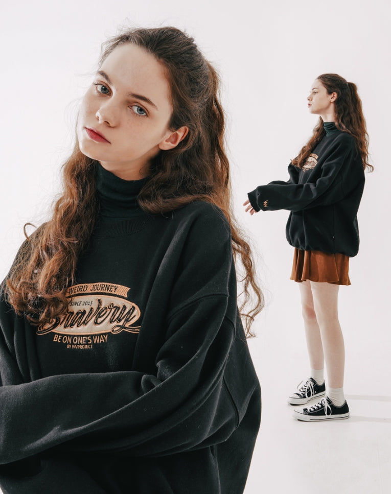 ダブルユーブイプロジェクト(WV PROJECT) Once Brave Sweatshirt Black MJMT7429