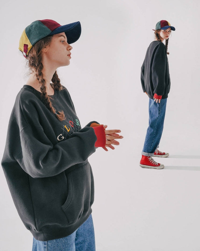 ダブルユーブイプロジェクト(WV PROJECT) Glory Sweatshirt Black HWMT7421